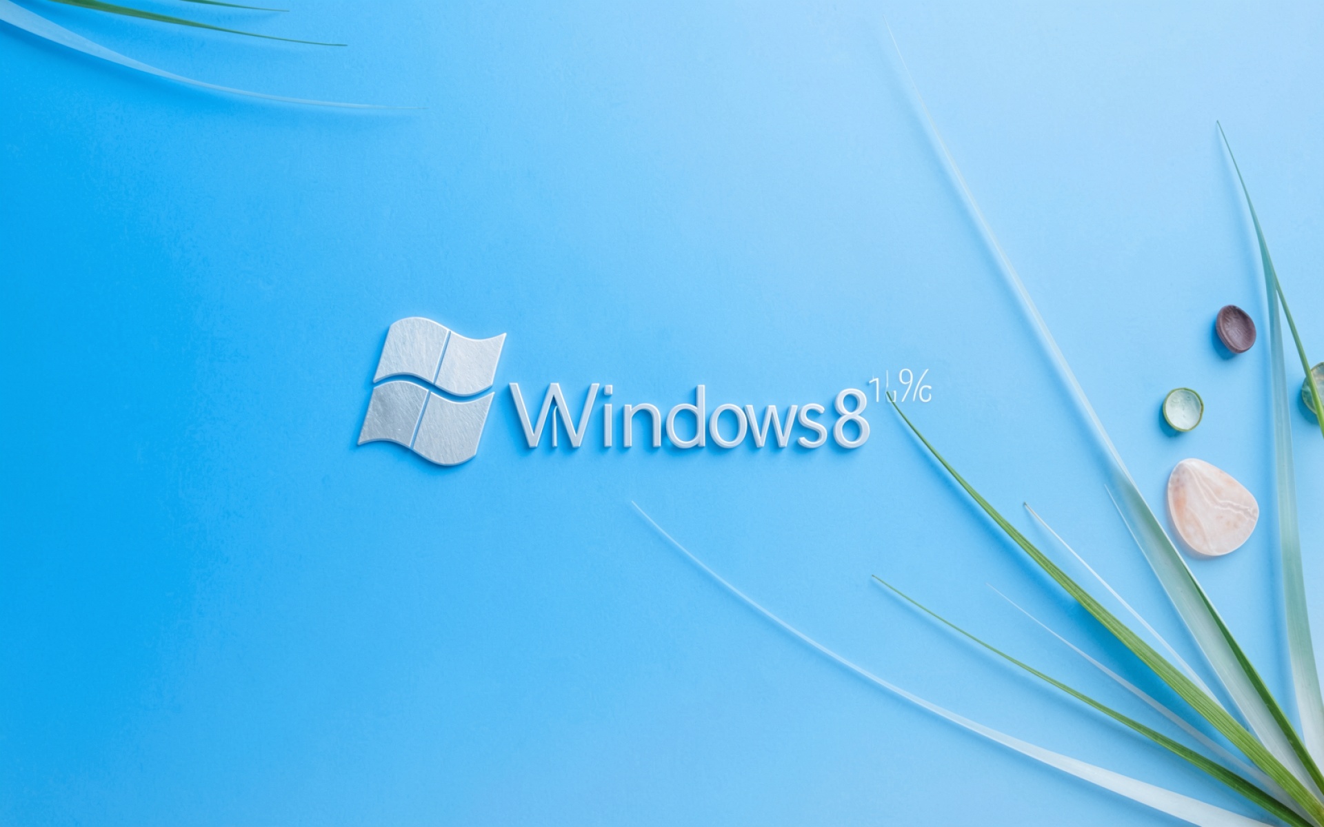 Логотип Windows 8 голубой минимализм