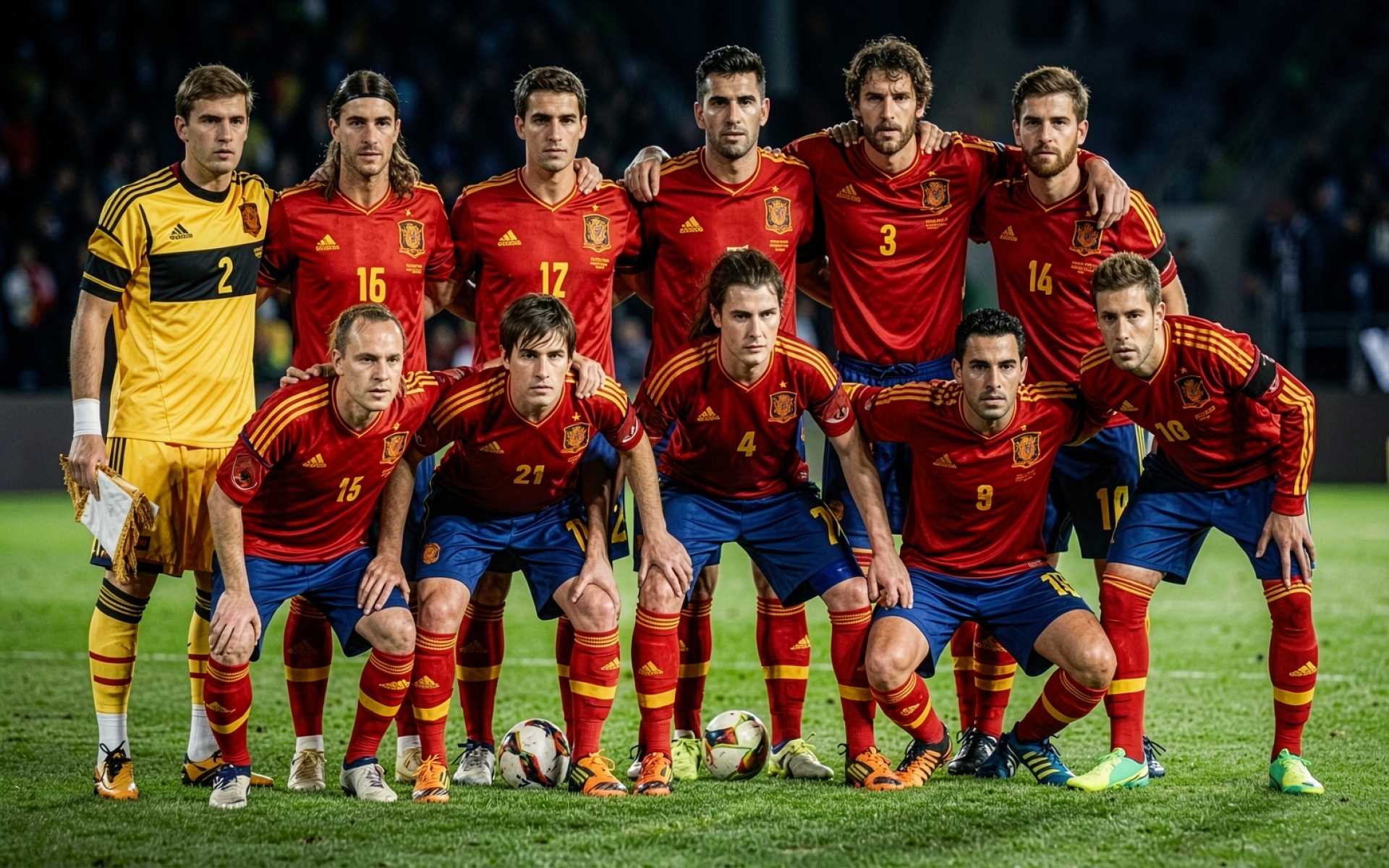 Сборная Испании по футболу командный портрет