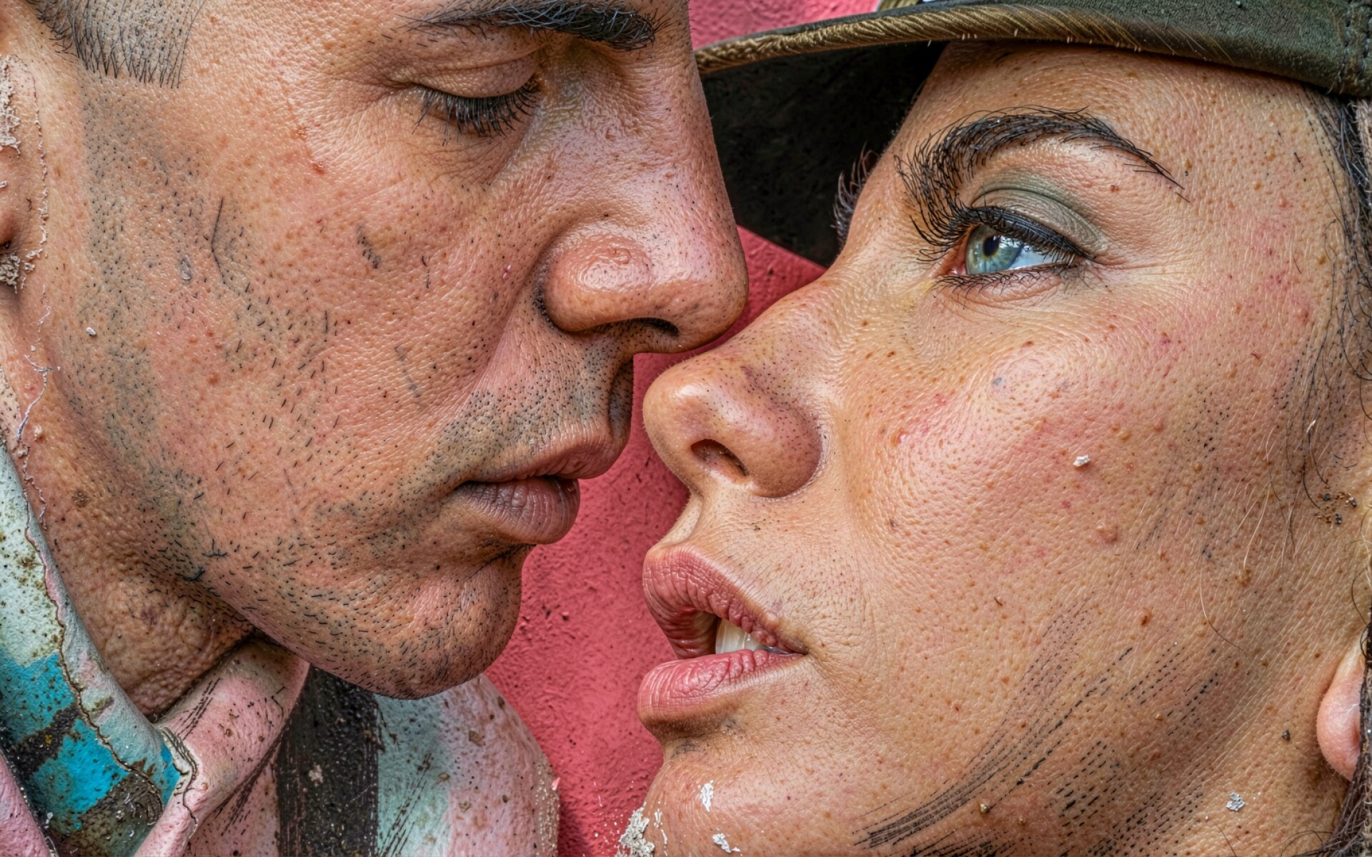 Пара солдат в грязной военной форме