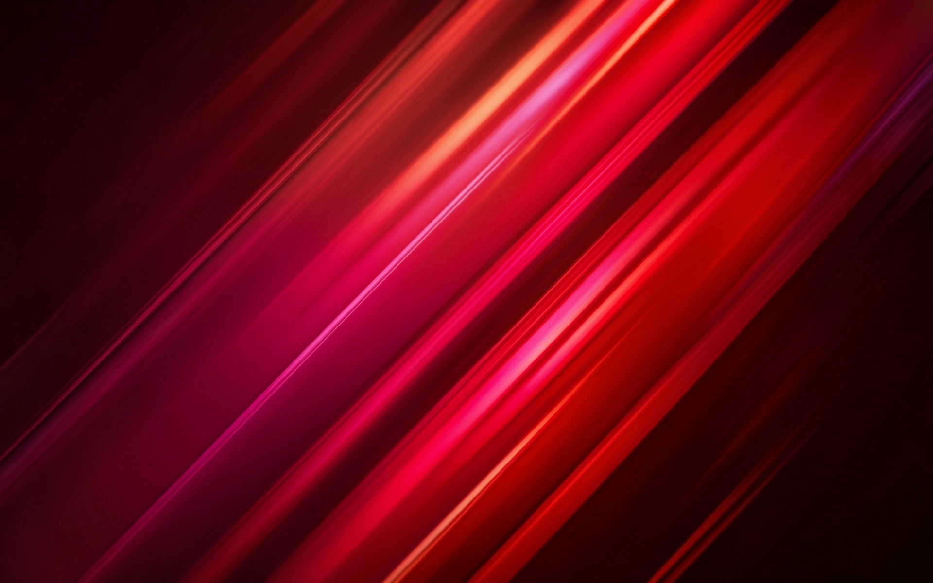 Абстрактные красные неоновые линии на темном фоне